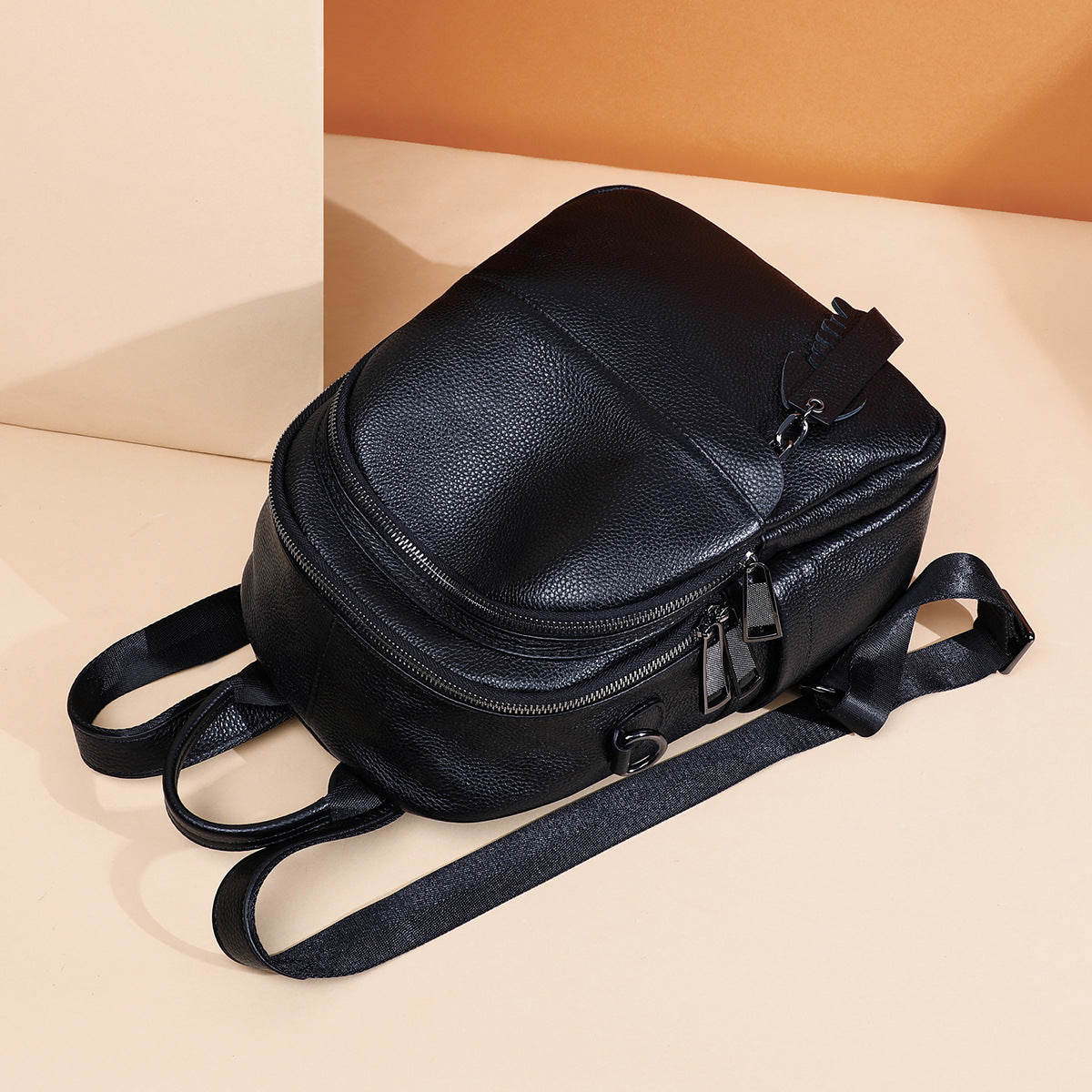 Women's Fashion Autumn Large Capacity Versatile Leather Backpacks
