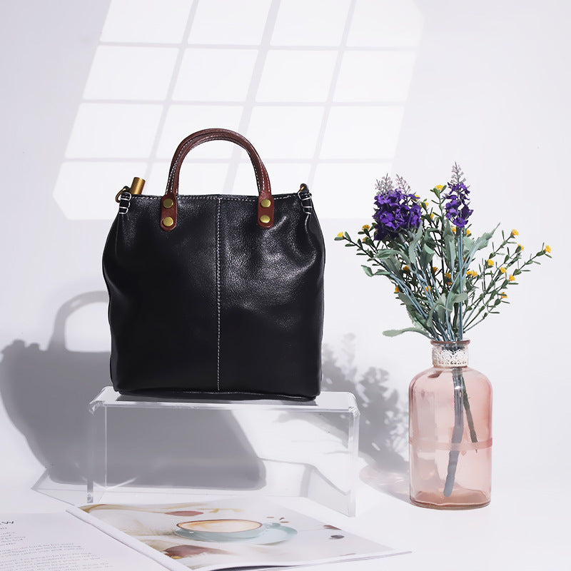 Women's Retro Artistic Leather Handmade Multicolor Minimalism Crossbody Bags