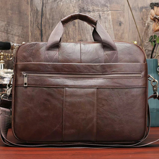 Men's First Layer Cowhide Portable Business Large Men's Briefcases