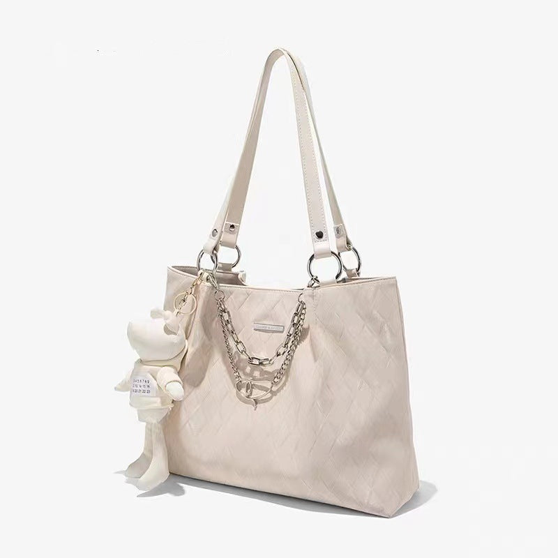 Genuine Leather High-grade Chain Female Commuter Tote Bags