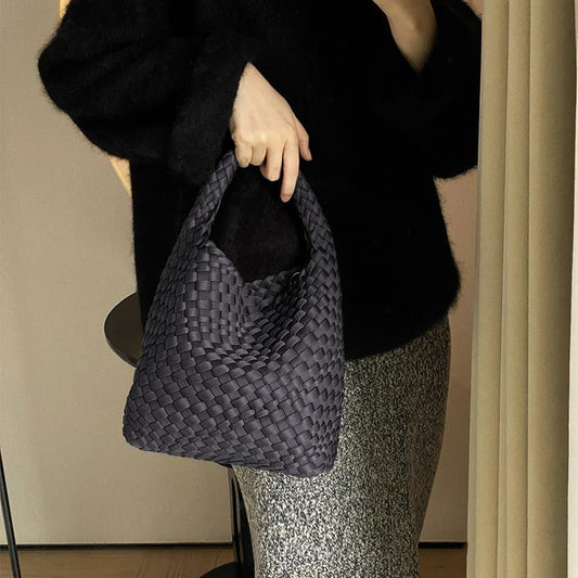 Women's High-grade Nylon Hand-woven Underarm Satin Shoulder Bags