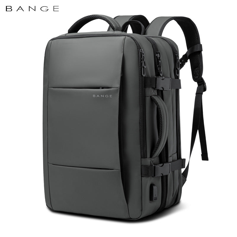 Men's Business Large Capacity Expansion Waterproof Computer Backpacks