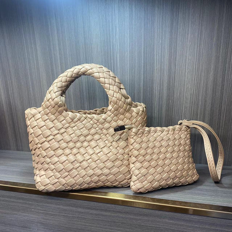 Women's Hand-woven Vegetable Basket Portable Chain Small Square Bags