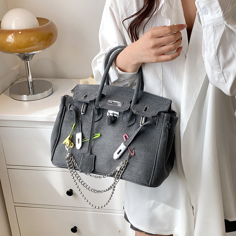Women's Design Commuter Western Style Denim Shoulder Bags