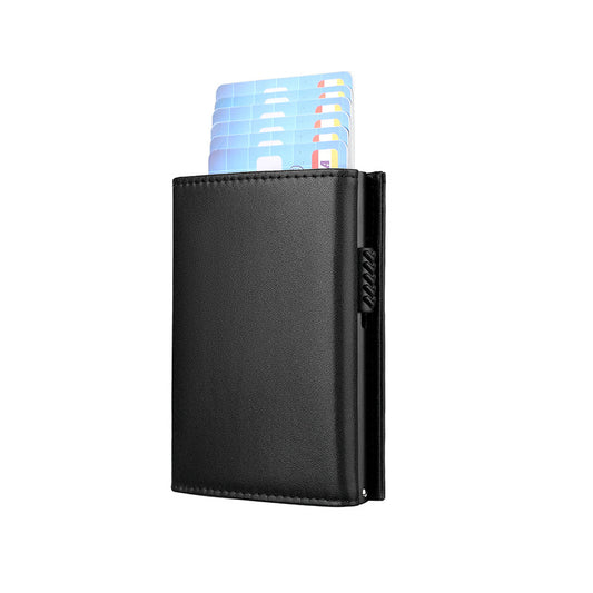 Carbon Fiber Sets Magnetic Swiping Aluminum Card Holder
