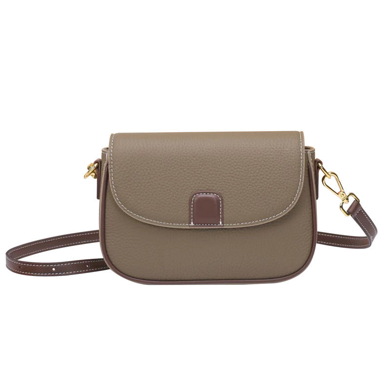 Women's First Layer Leather Simple Elegant Lady's Crossbody Bags