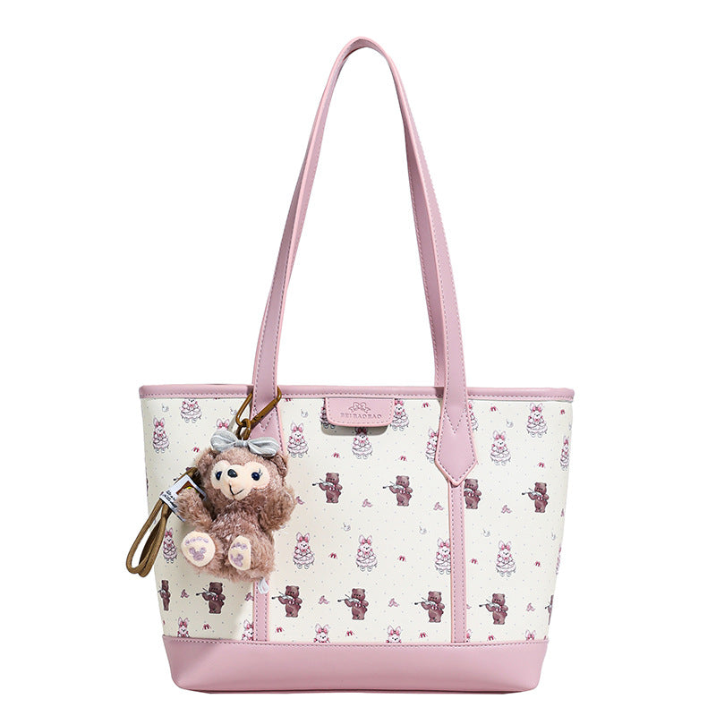 Women's Source Fashion Large Capacity Cartoon Bear Tote Bags
