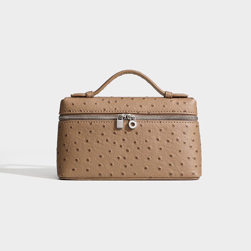 Women's Forest Green High Sense Ostrich Grain Crossbody Bags
