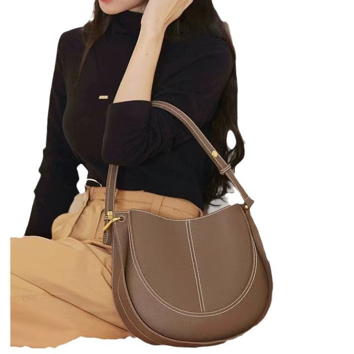 Women's Soft Leather Design Special Interest Light Luxury Shoulder Bags