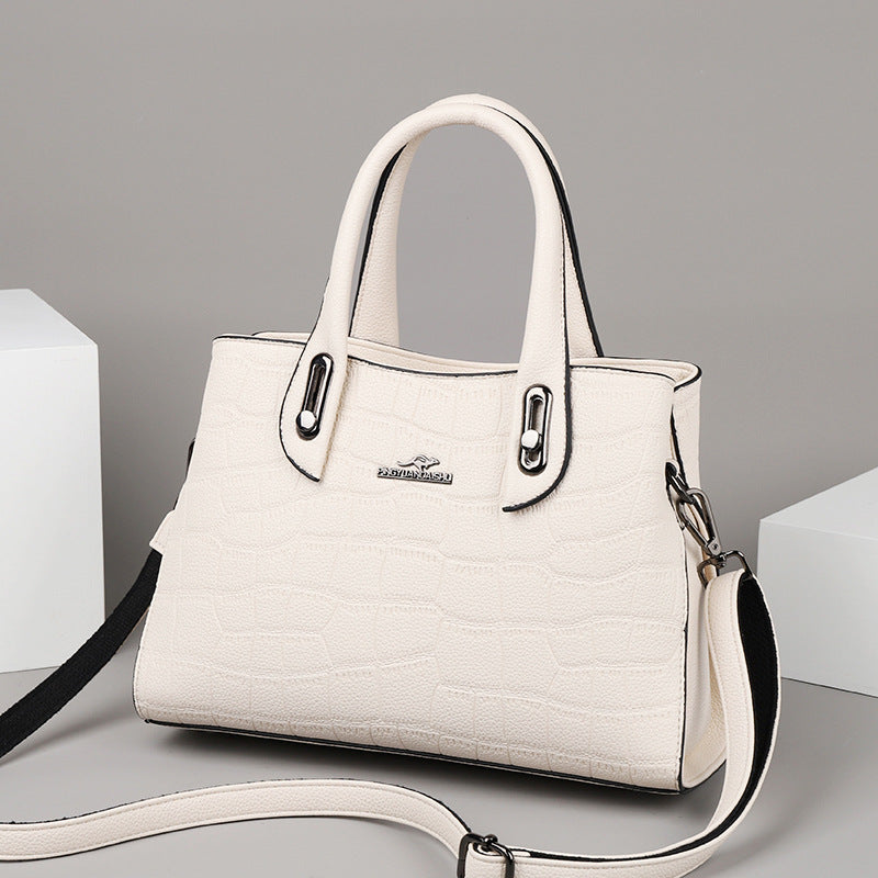 Women's Popular Plain Kangaroo Alligator Print Handbags