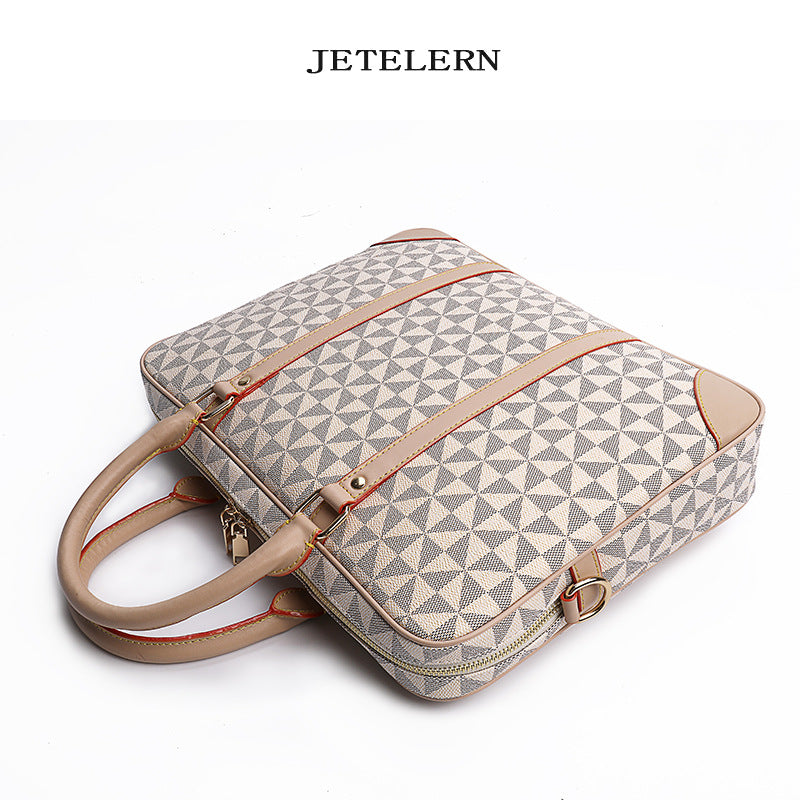 Durable Unisex Computer Spring Fashion Geometric Handbags