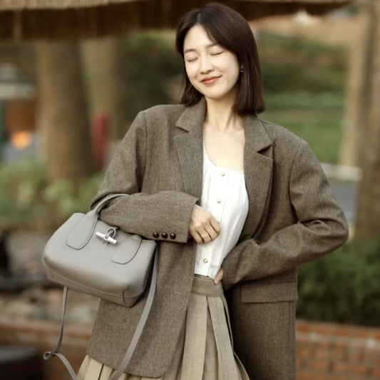 Light Luxury Bamboo Commute Fashion Color Bags