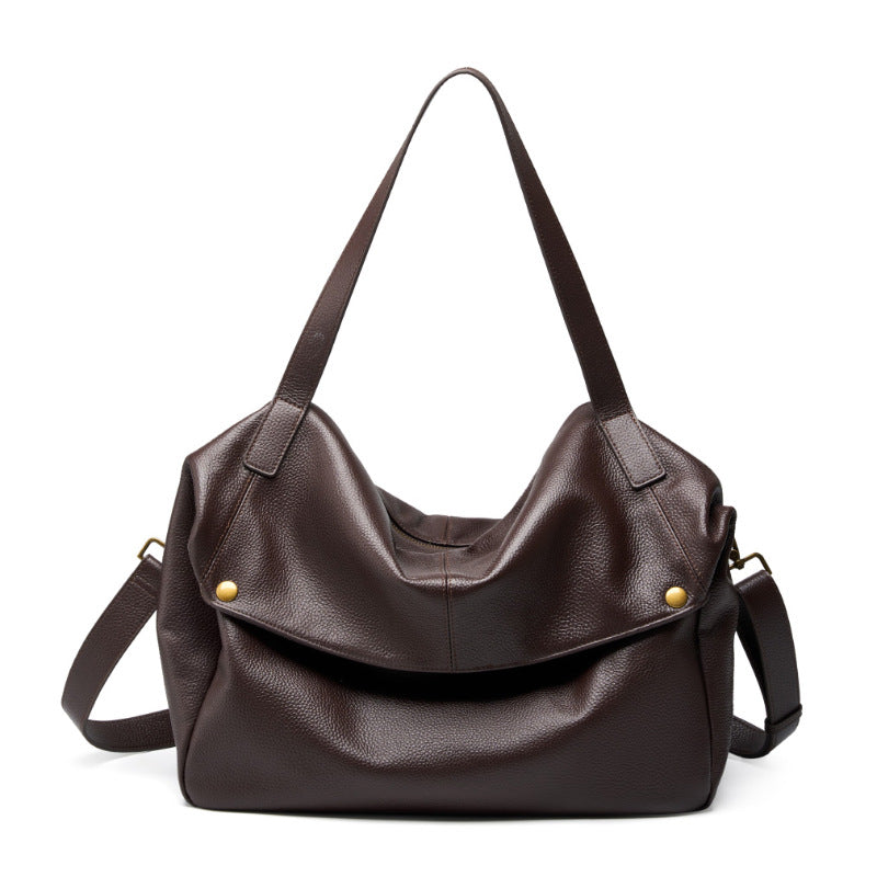 Women's Capacity One Genuine Leather Big Soft Crossbody Bags