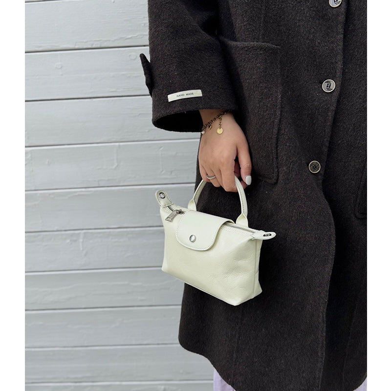 Women's Mini Dumpling Fashion Commuter First Layer Shoulder Bags