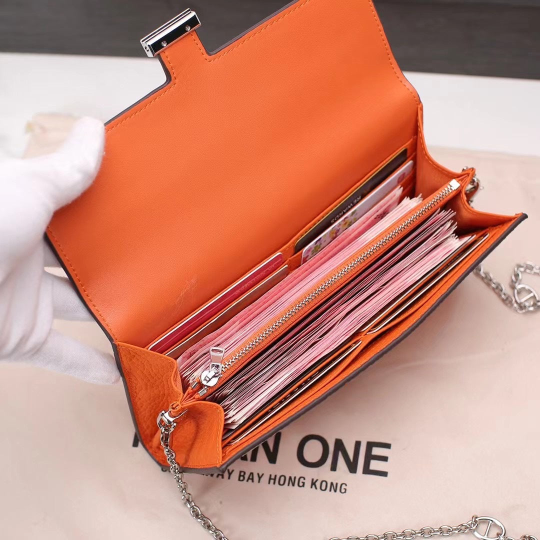 Lychee Pattern Long High Texture First Crossbody Bags