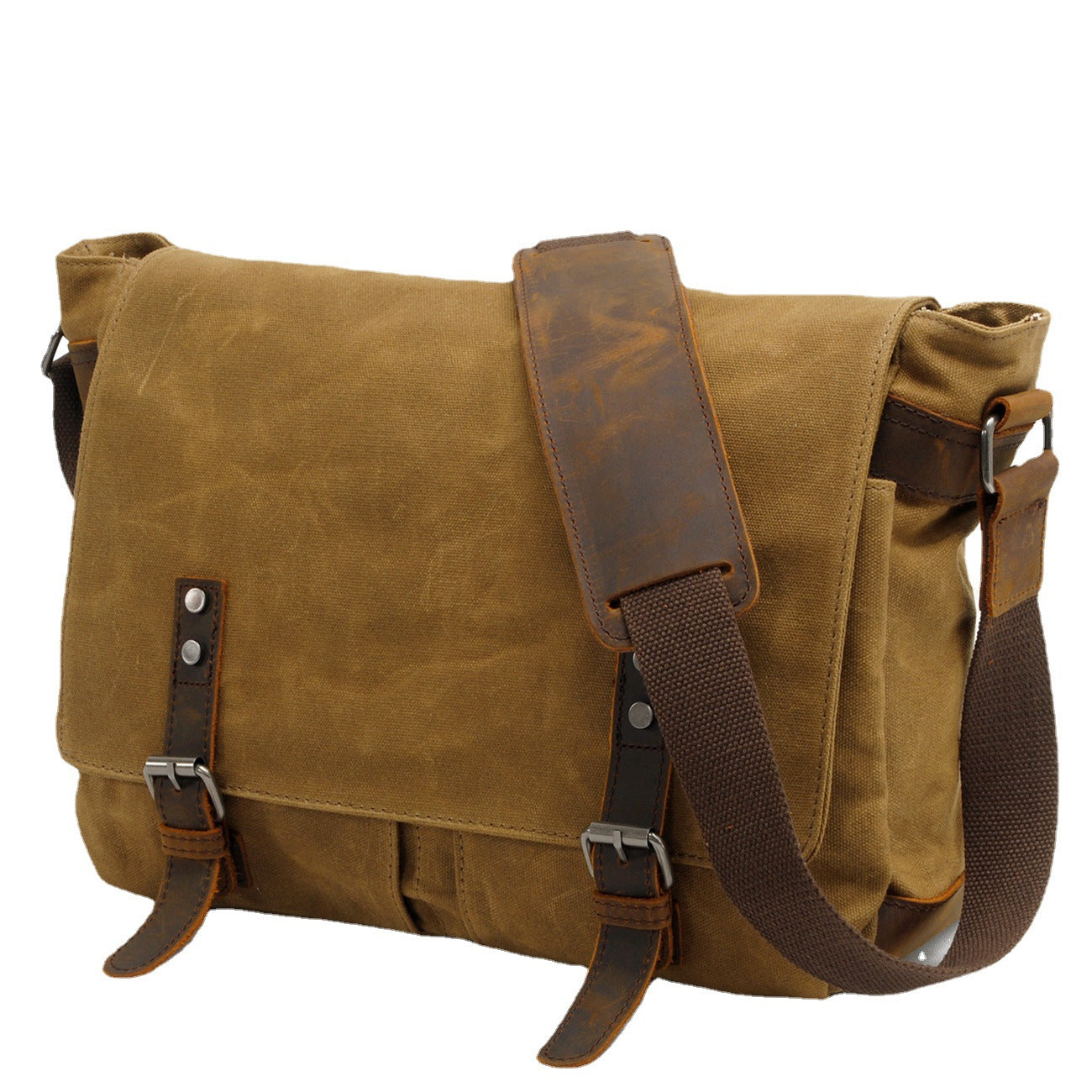 Men's Waterproof Oil Wax Canvas Graphy Vintage Men's Messenger Bags