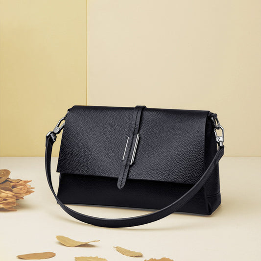 Women's Genuine Leather Fashion Large Capacity Simple Shoulder Bags