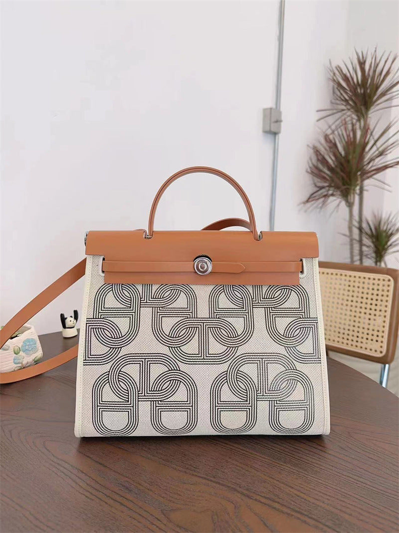 Large Capacity Kelly Genuine Leather With Shoulder Bags