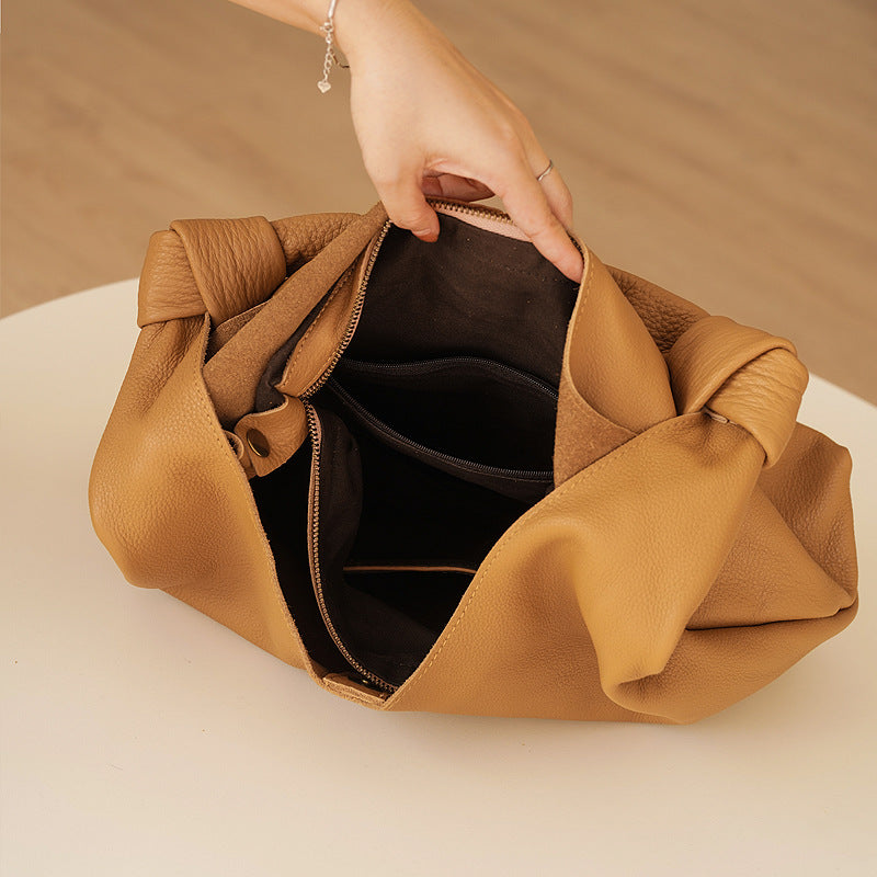 Women's Genuine Leather High-grade Commuter Underarm Soft Tote Bags