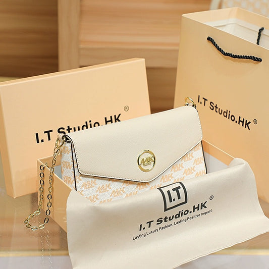 Women's Simple Leather French Stick Underarm Single Shoulder Bags