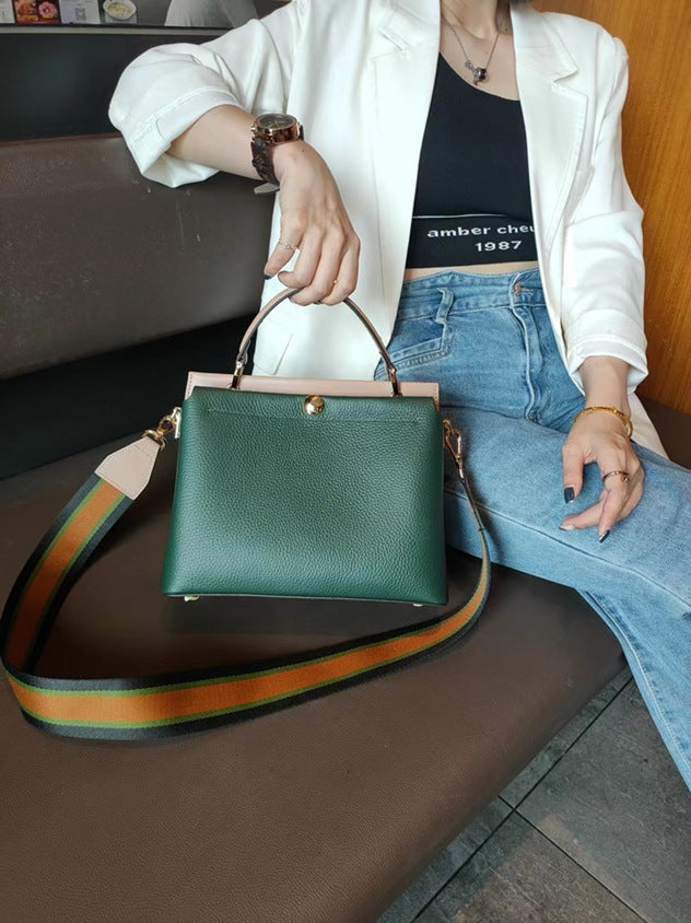 Women's Cow Leather Large Capacity Soft Cowhide Handbags