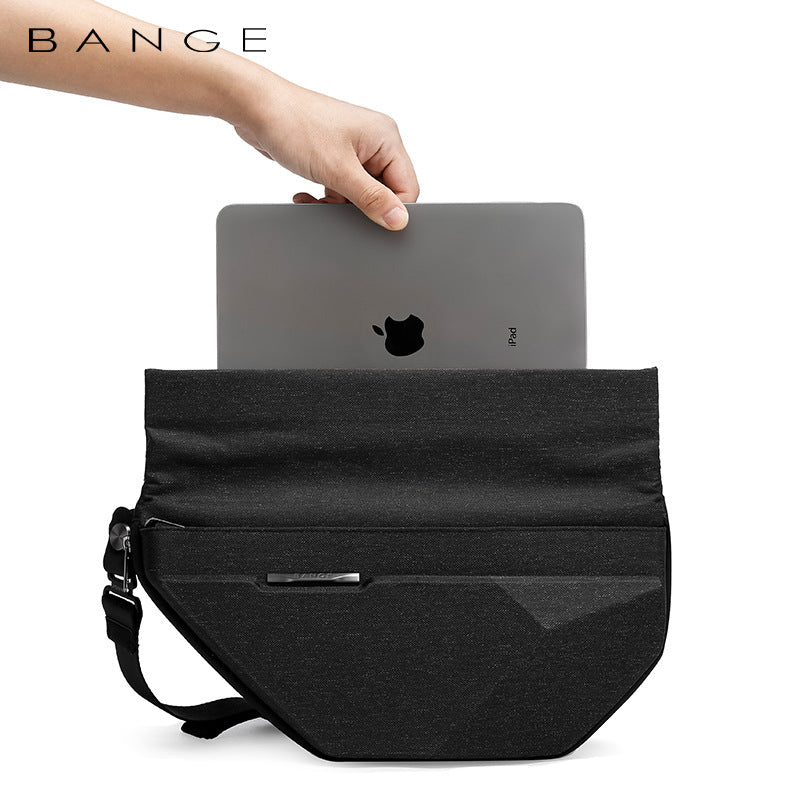 Men's Korean Expansion Business Pyramid Hard Shell Men's Chest Bags