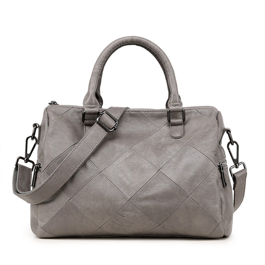 Women's Genuine Leather Simple Fashion Retro Pillow Handbags