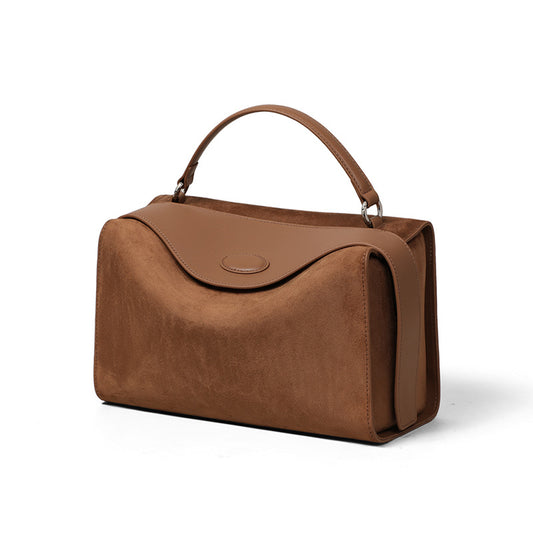 Women's Cowhide Boston Pillow Retro Style Hand Crossbody Bags