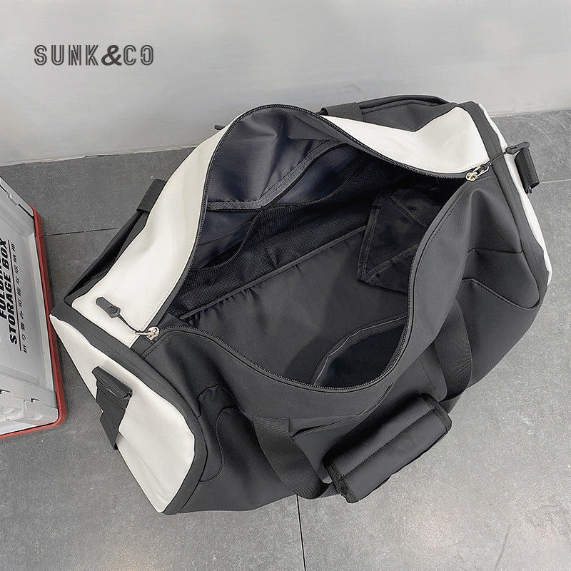 Men's Capacity Fashion Contrast Color Short-distance Yoga Luggage