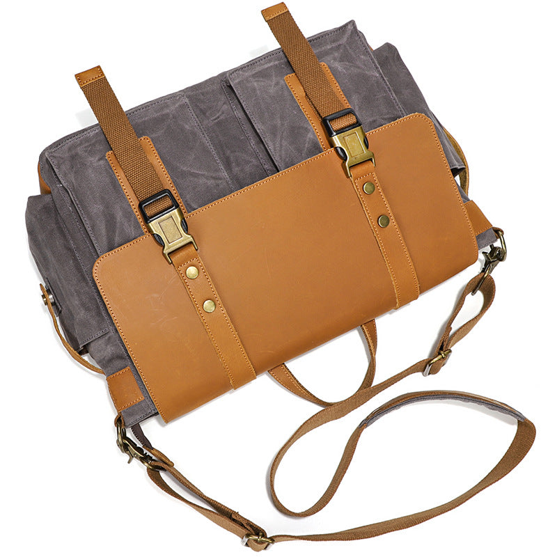 Men's Fashion Large Capacity American Retro Waterproof Men's Messenger Bags