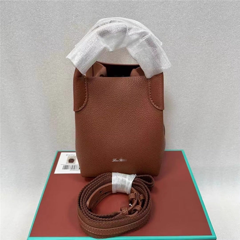 Women's Loro Lychee Pattern Cowhide Minimalist Vegetable Handbags