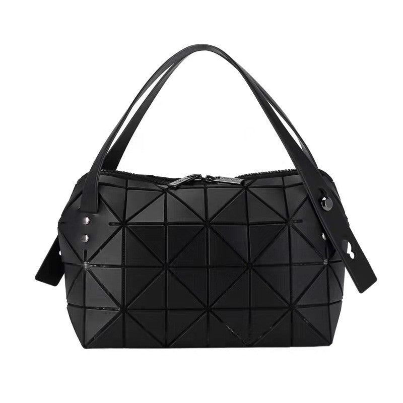 Triangle Rhombus Boston Frosted Underarm Fashion Pillow Handbags