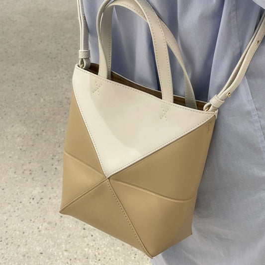 Folding Deformation Geometric Large Capacity Fashion Tote Bags