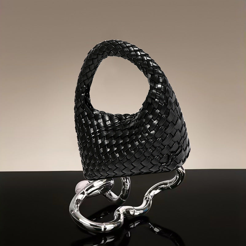 Women's Woven Vegetable Basket Retro Lunch Box Handbags