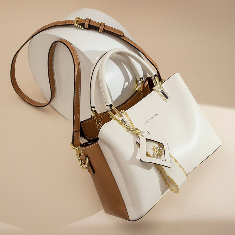 Women's Genuine Leather Fashionable High-grade Fashion Send Handbags