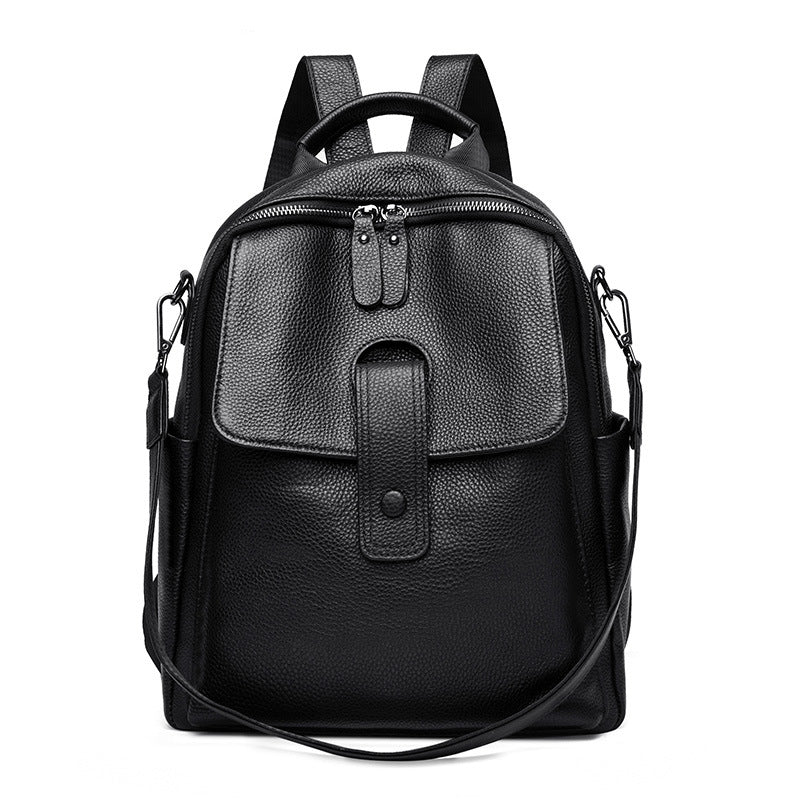 Women's Leather Summer Soft Fashion Trendy Top Backpacks