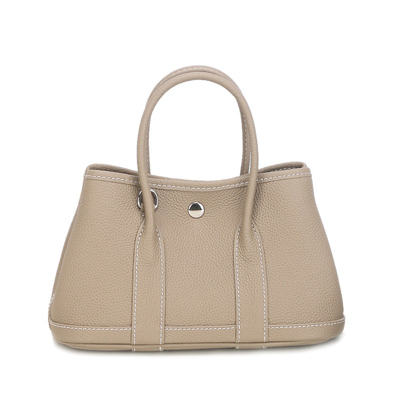 Version First Layer Cowhide Genuine Leather Fashion Large Handbags