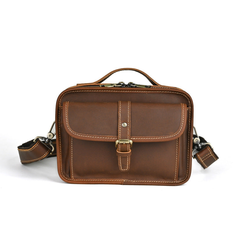 Men's Ancient Hipster Retro Crazy Horse Leather Bags