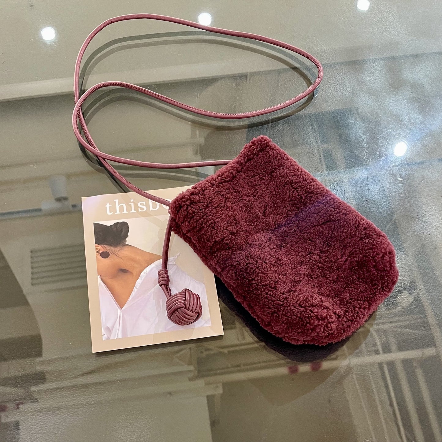 Women's Cell High Sense Niche Christmas Plush Phone Bags