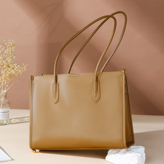 Women's Genuine Leather High-grade Large Capacity Commuter Shoulder Bags