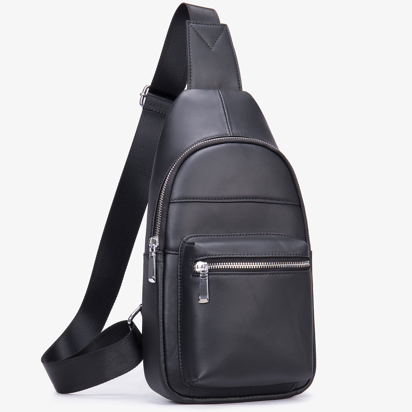 Men's Slanted Senior Household First Layer Cowhide Men's Chest Bags