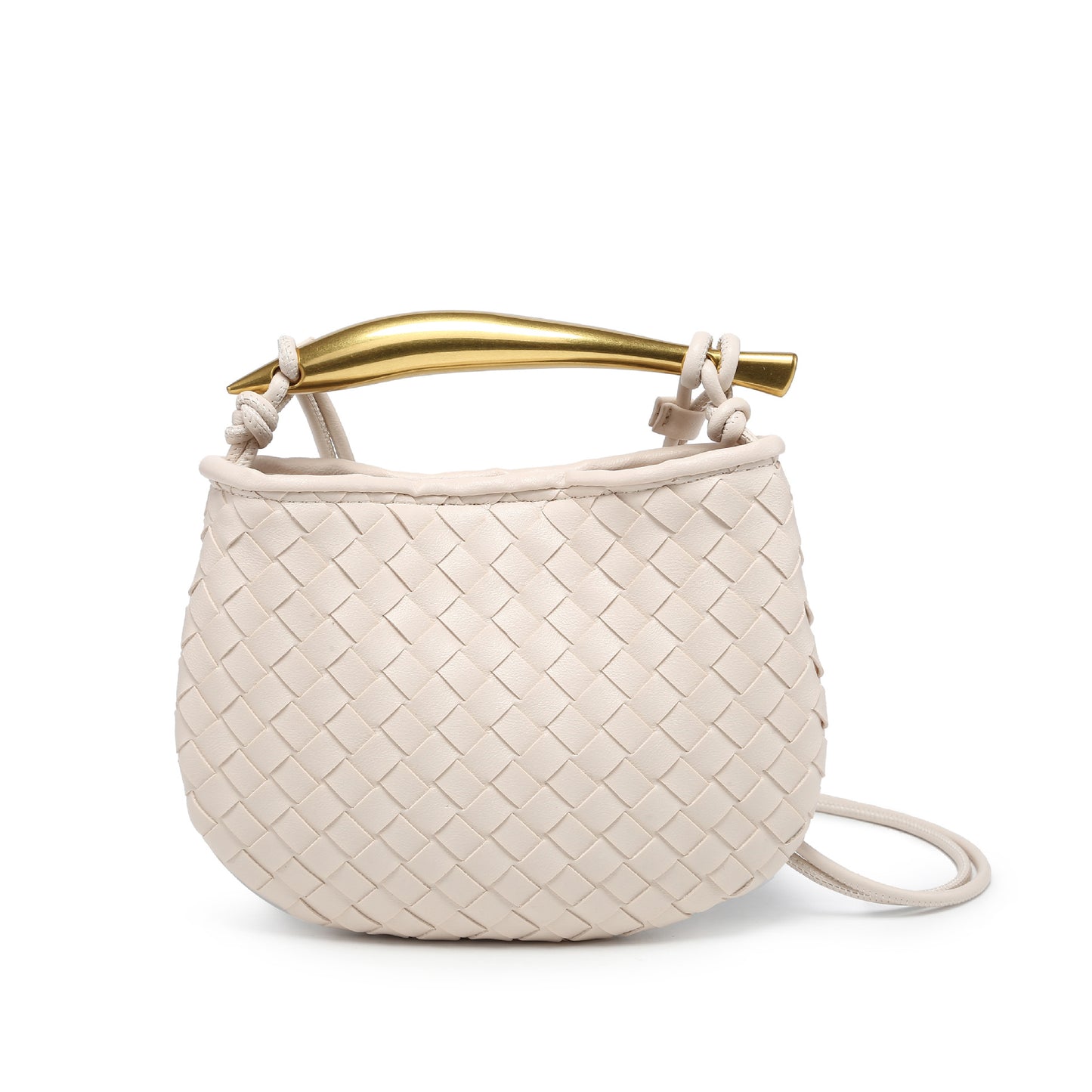 Women's Handmade Woven Fashion Leisure Mini Dumpling Shoulder Bags