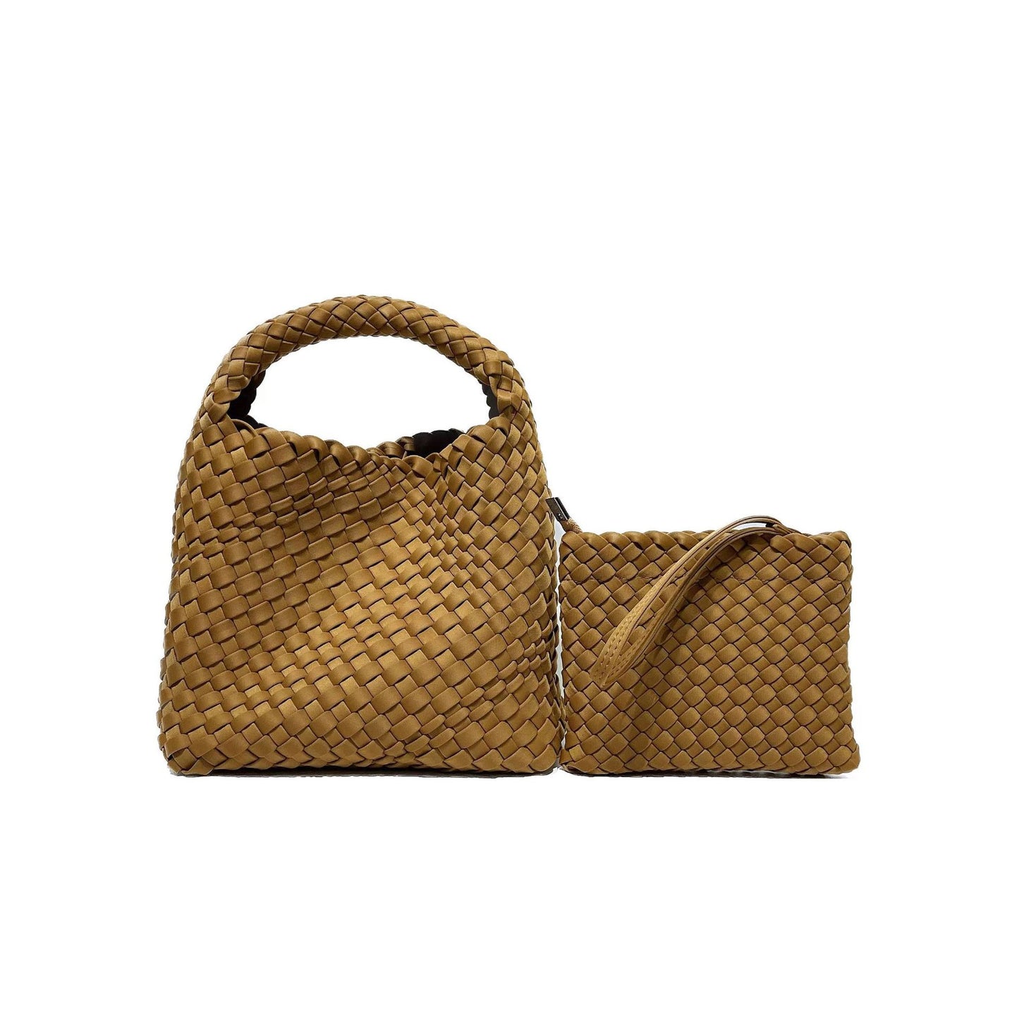Women's High-grade Nylon Hand-woven Underarm Satin Shoulder Bags