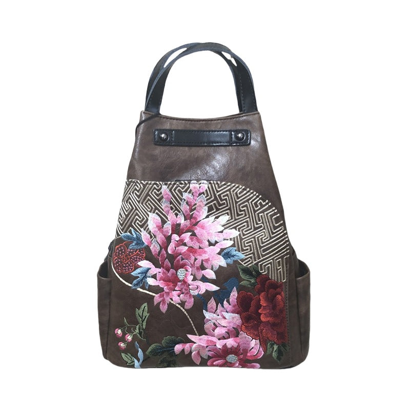Women's Retro Chinese Style Embroidery With Cheongsam Backpacks