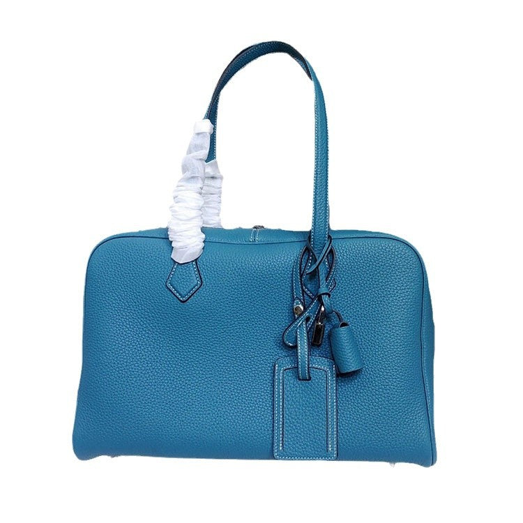 Women's Victoria Layer Cowhide Large Capacity Leather Handbags