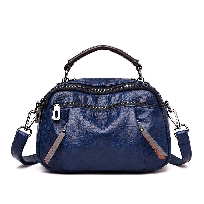 Women's Fashion Business Woven Versatile Soft Leather Crossbody Bags