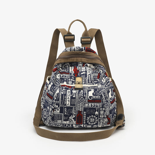 Unique Graceful Fashionable Cotton Linen Leisure Backpacks