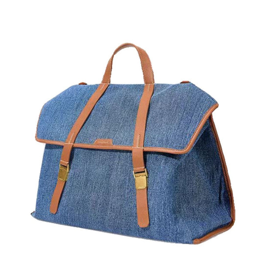 Are Denim Blue Pairs Of Series Under Backpacks