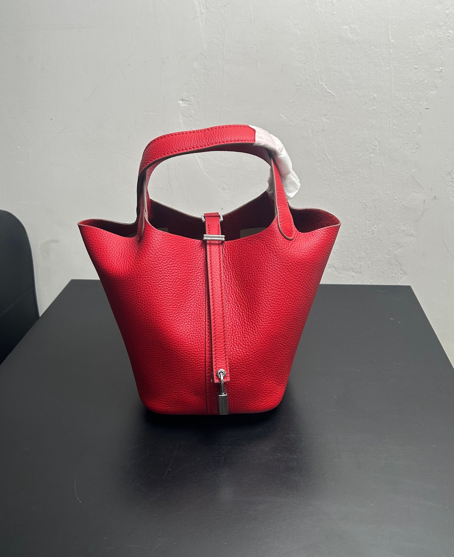 Women's Vegetable Basket Hand-held Lychee Pattern Cow Shoulder Bags