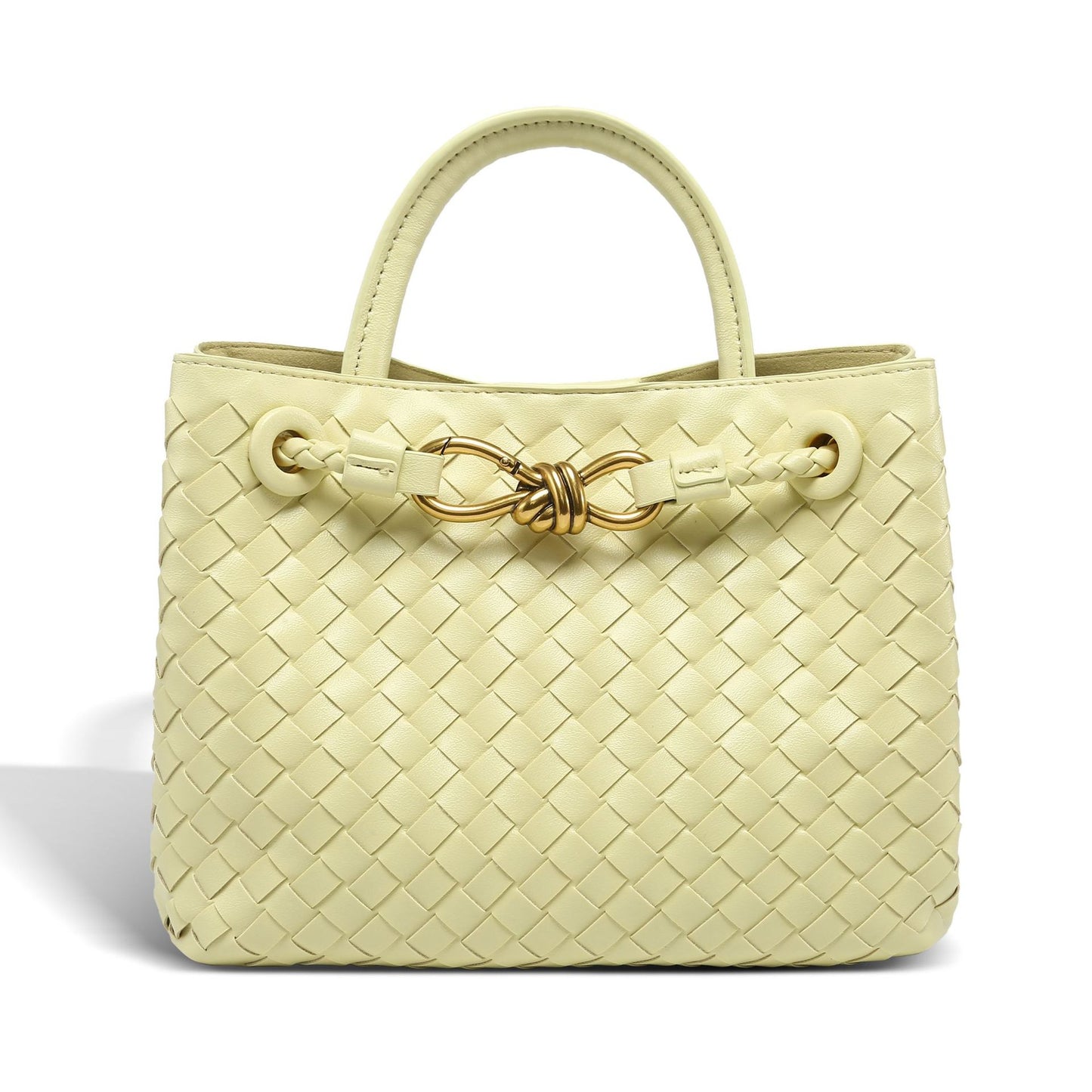 Creative One-piece Batch Hand-woven Bow Metal Small Square Bags
